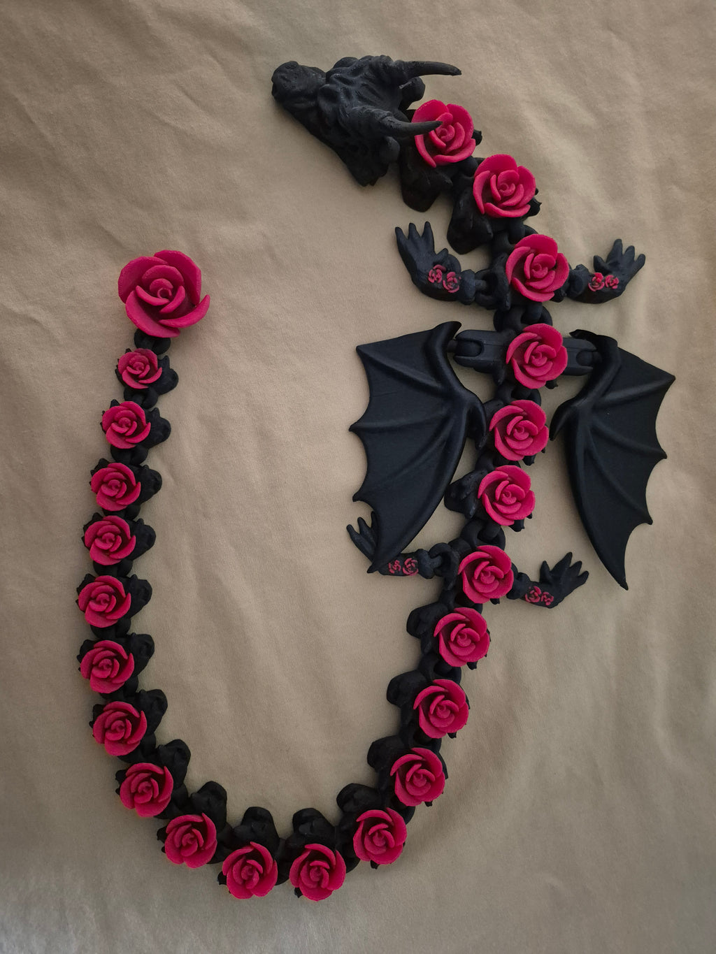 Rose Dragon with Wings